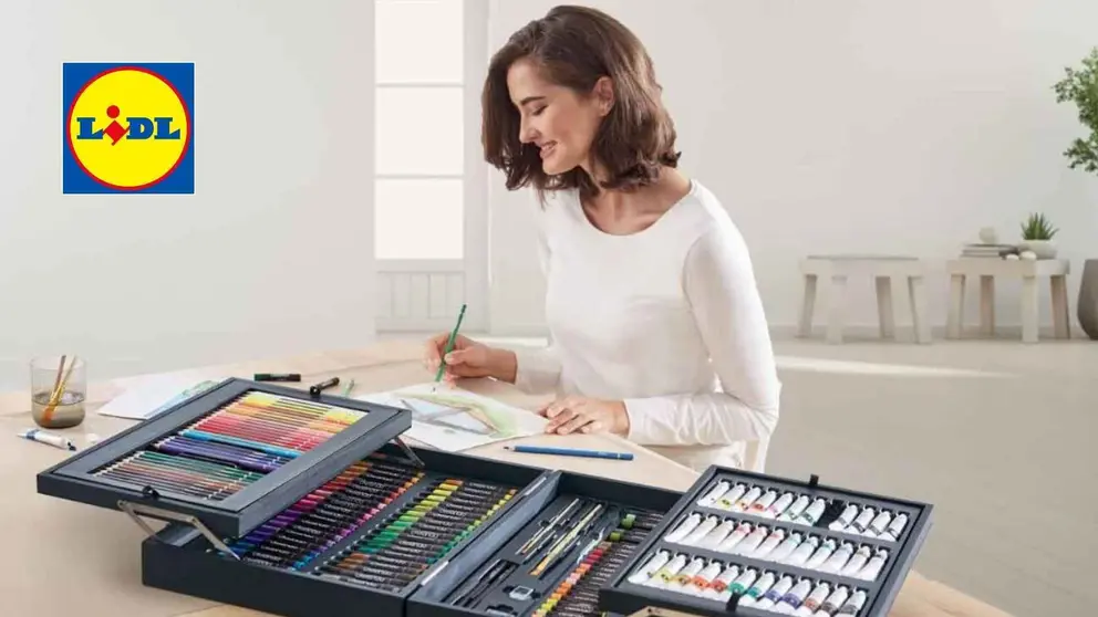 Malet&iacute;n de pinturas de Lidl