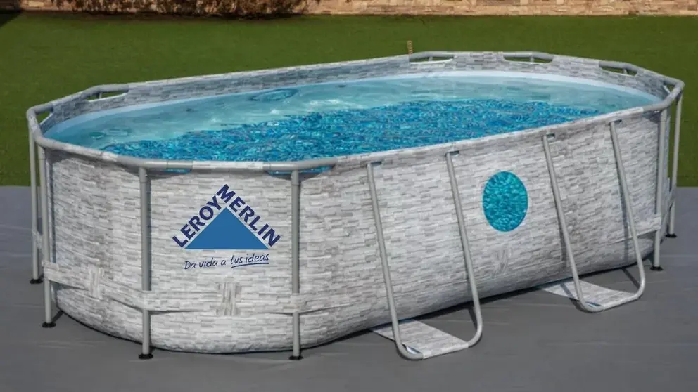 La nueva piscina desmontable gigante de Leroy Merlin est&aacute; a precio de ganga: 4 metros de largo