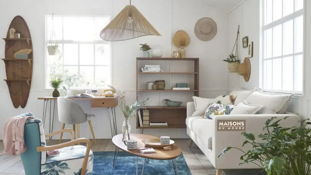 La estanter&iacute;a para los amantes del surf y la playa que todos querr&aacute;n en el sal&oacute;n est&aacute; en Maisons Du Monde