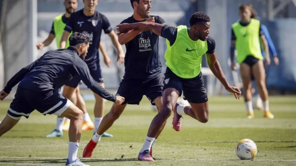 Sesi&oacute;n de entrenamiento del M&aacute;laga CF