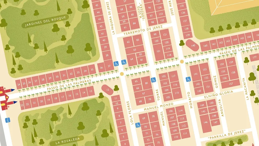 Ya disponible la descarga del plano de la Feria del Caballo de Jerez 2022