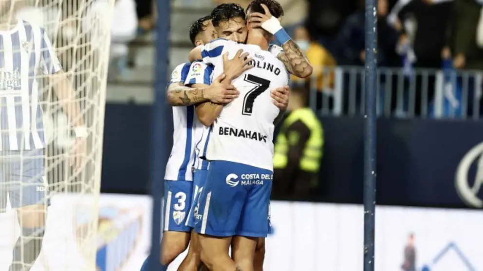 M&aacute;laga CF 2-1 UD Las Palmas. LaLiga SmartBank 2021/2022