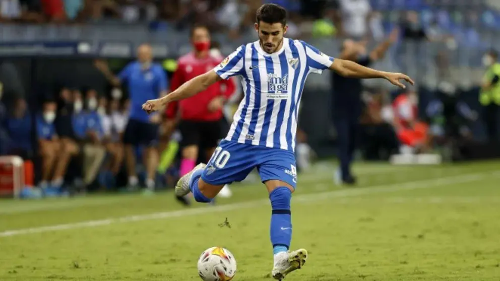 Jairo Samperio durante un partido con el M&aacute;laga CF