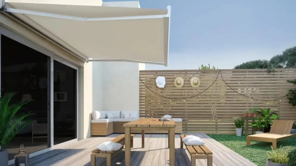 El toldo moderno de 4 metros de ancho y 3 de largo que Leroy Merlin ficha con descuento