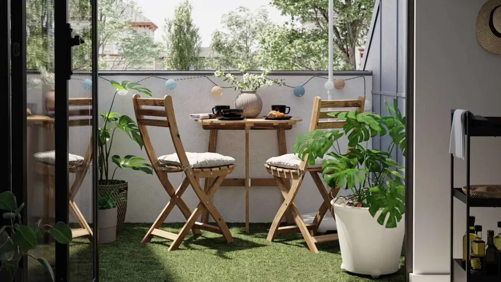 Conjunto de muebles para terraza y jard&iacute;n de Ikea