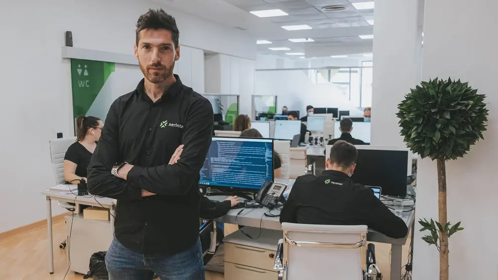 Alberto Alcantara en las instalaciones de Xerintel 0