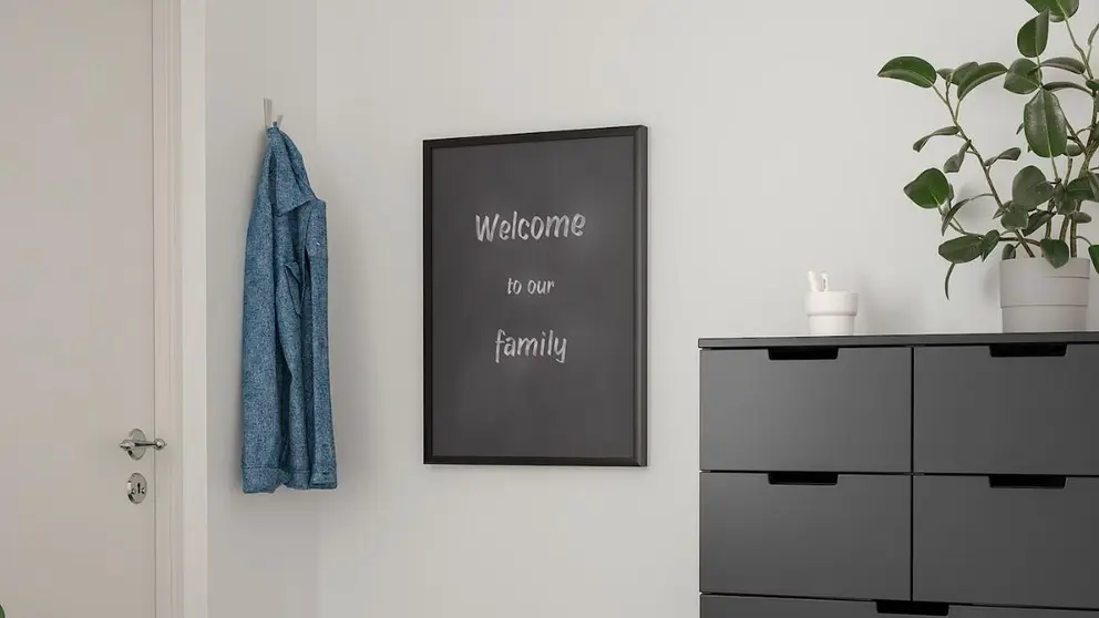 Este es el tablero de notas (pizarra) que queda mol&oacute;n en la cocina que Ikea tiene por 2 euros