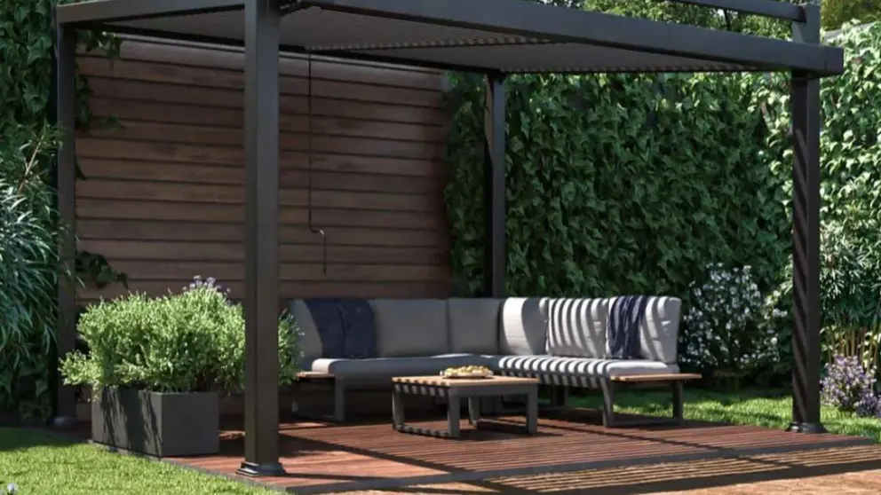 P&eacute;rgola de aluminio Odyssea de Leroy Merlin