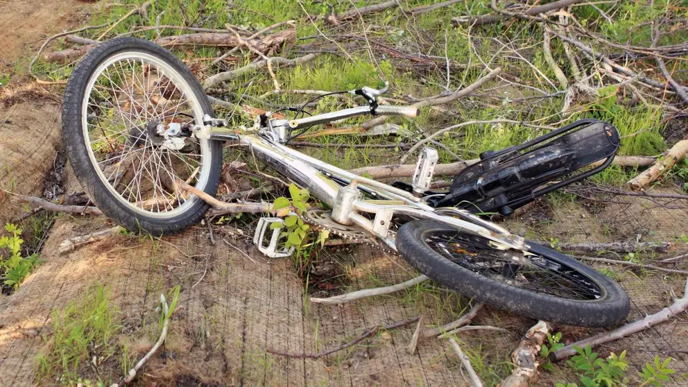 Un bicicleta en una foto de archivo