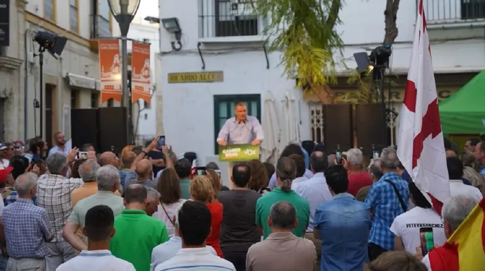 Ortega Smith asegura en C&aacute;diz que VOX devolver&aacute; la dignidad a las v&iacute;ctimas del terrorismo