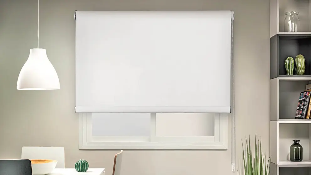 Estor enrollable opaco Moon blanco
