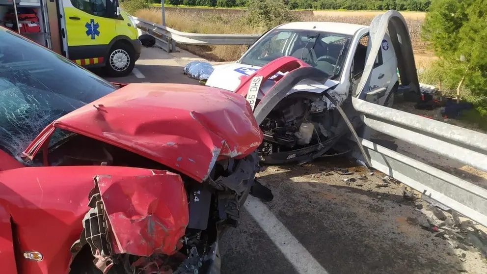 As&iacute; ha sido el brutal choque entre 2 veh&iacute;culos ocurrido en Ja&eacute;n