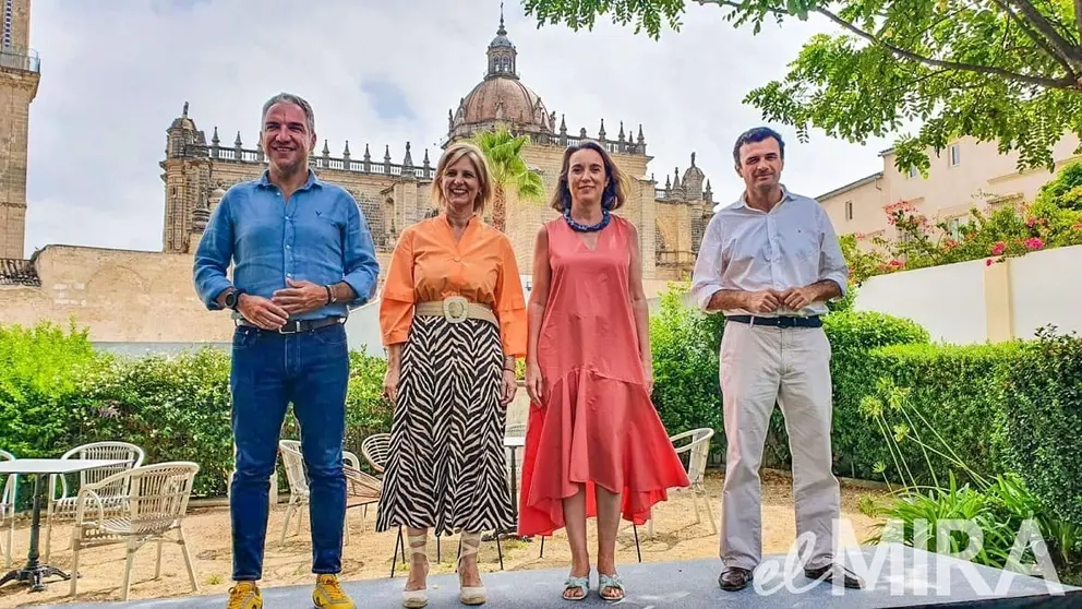 El&iacute;as Bendodo, Mar&iacute;a Jos&eacute; Garc&iacute;a Pelayo, Cuca Gamarra y Bruno Garc&iacute;a