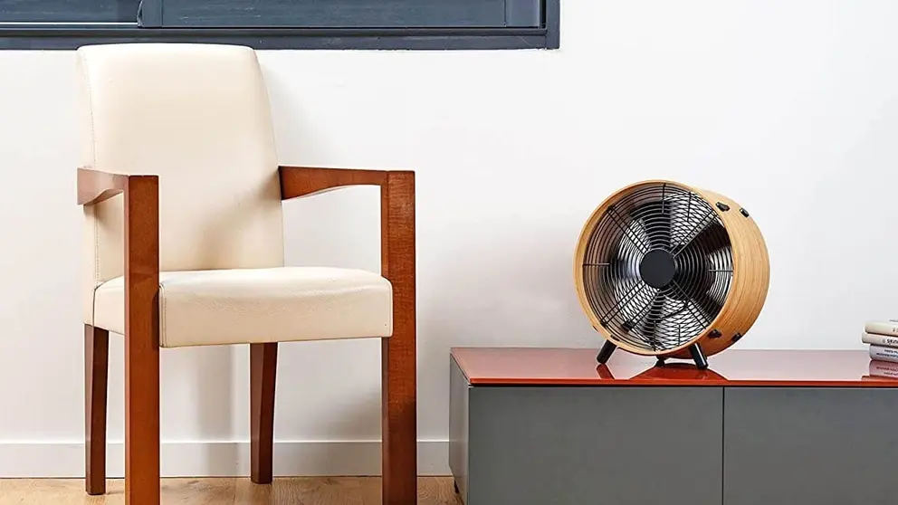 No te creo Amazon: este ventilador de madera me tiene enamorado (qu&eacute; pasada)