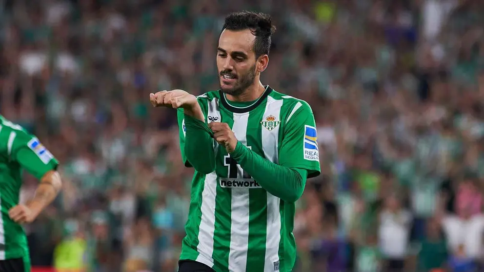 Juanmi celebra su primer gol en el Real Betis - Elche | Salvador L&oacute;pez para El MIRA