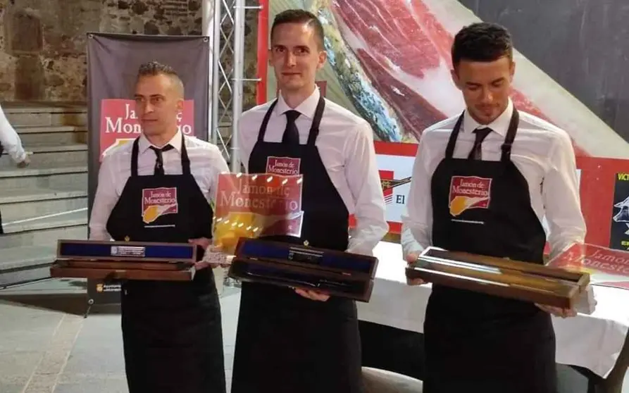 Ganadores del Concurso de Cortadores de Jam&oacute;n de Monesterio
