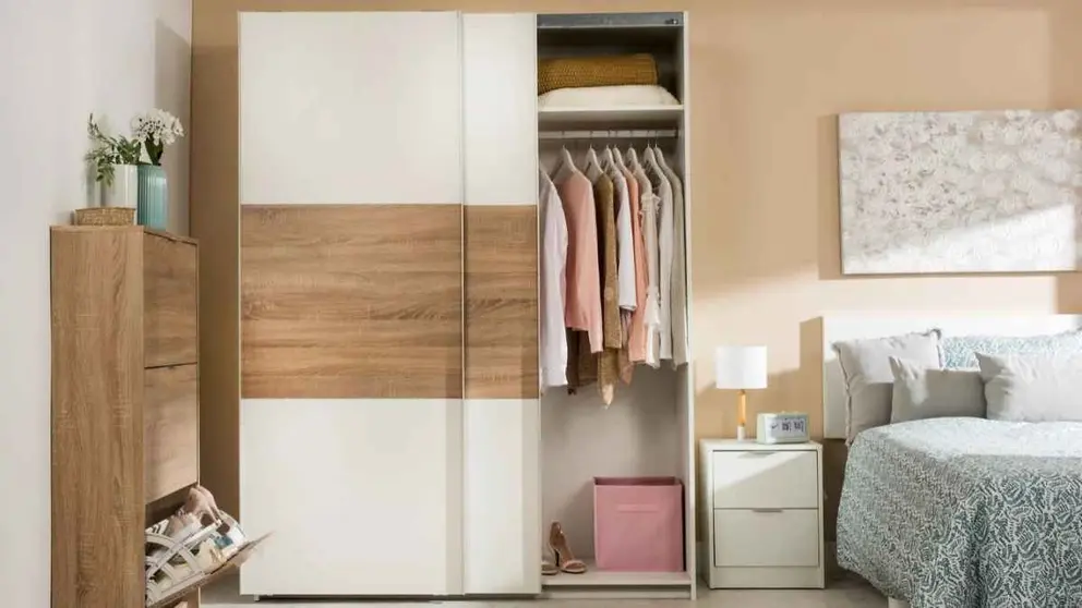 Armario Serie One blanco-roble de Leroy Merlin