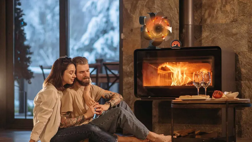 Este es el ventilador de Amazon que aumenta el calor de la estufa por todo la casa