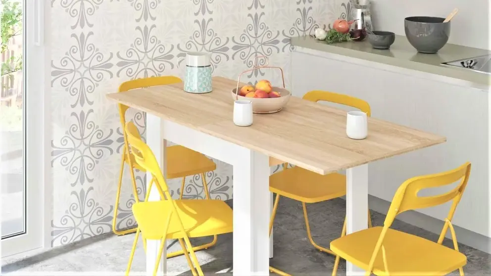 La nueva mesa de Leroy Merlin para una cocina c&oacute;moda y elegante