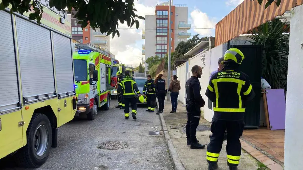 Incendio en la calle Traviesa de Jerez