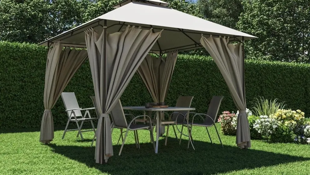 P&eacute;rgola de metal NATERIAL Oxis de Leroy Merlin