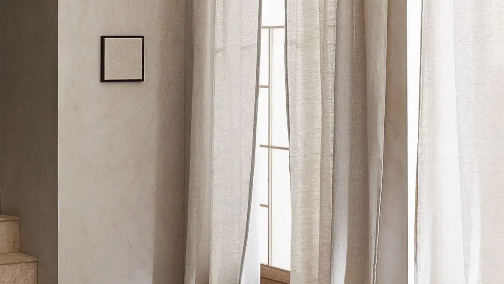 Cortina de lino lavado de Zara Home