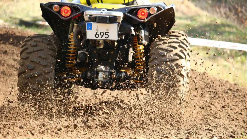 Un quad en una foto de archivo