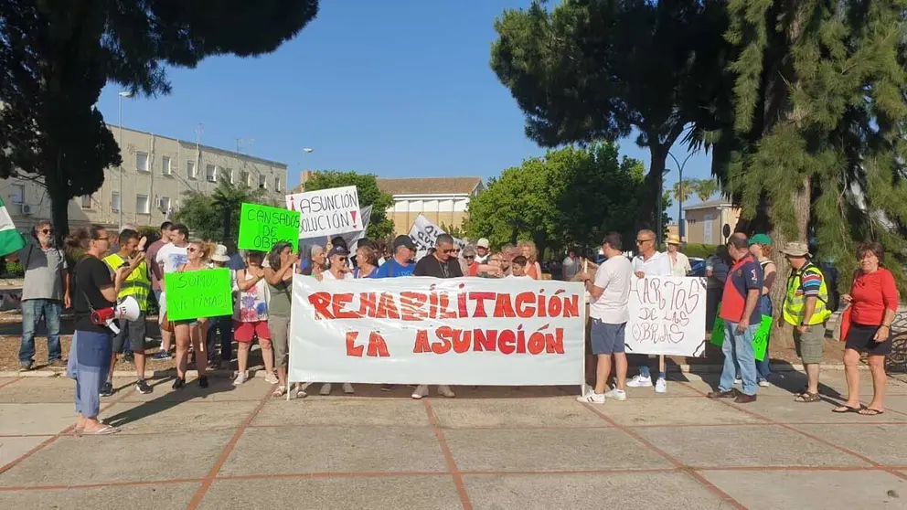 Manifestaci&oacute;n de los vecinos de La Asunci&oacute;n