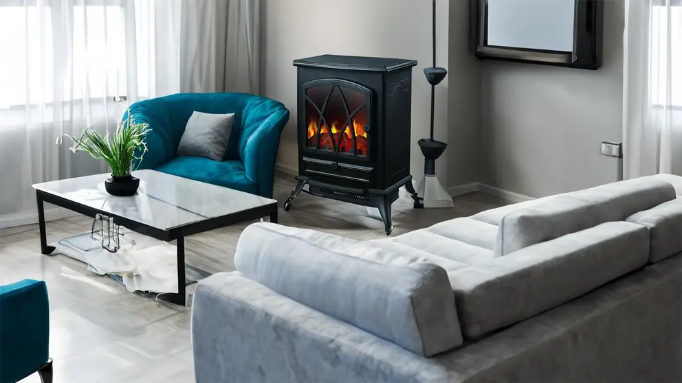 Estufa el&eacute;ctrica Saivod CHIM-2021 con efecto llamas de El Corte Ingl&eacute;s