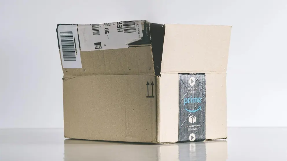 Caja de pedido repartido por Amazon