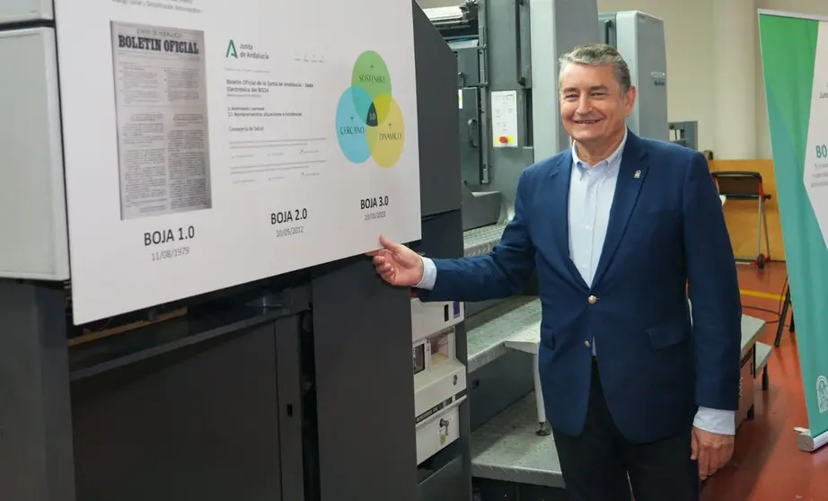 Antonio Sanz anuncia la creaci&oacute;n del BOJA 3.0, digital con asistente conversacional