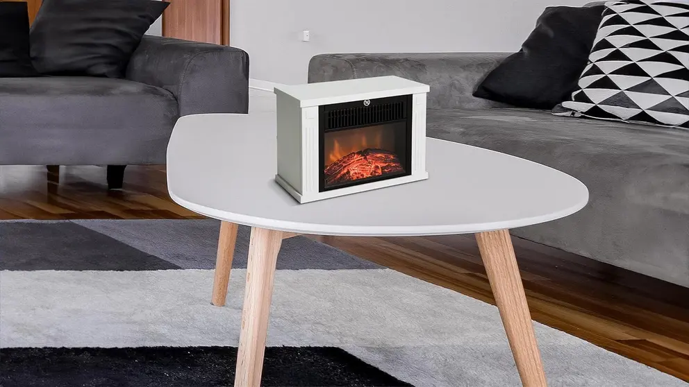 HOMCOM Port&aacute;til Mini Estufa El&eacute;ctrica en Amazon