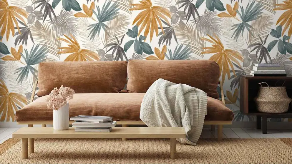 Papel pintado de vinilo con motivo de naturaleza GRANDECOLIFE de Leroy Merlin