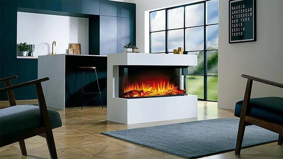 Chimenea el&eacute;ctrica CH&JEN 4D en Leroy Merlin