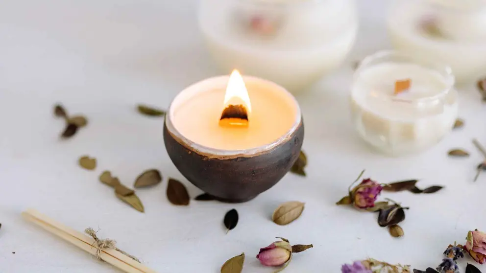 Velas perfumadas con olor a toffee de Mercadona