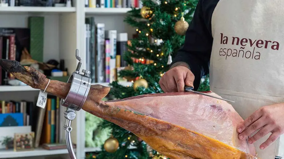 Jam&oacute;n ib&eacute;rico de cebo 50% de La Nevera Espa&ntilde;ola de 7,5 a 8 kg