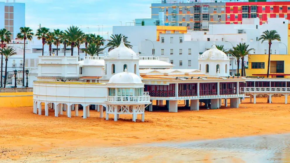 Playa de La Caleta en C&aacute;diz