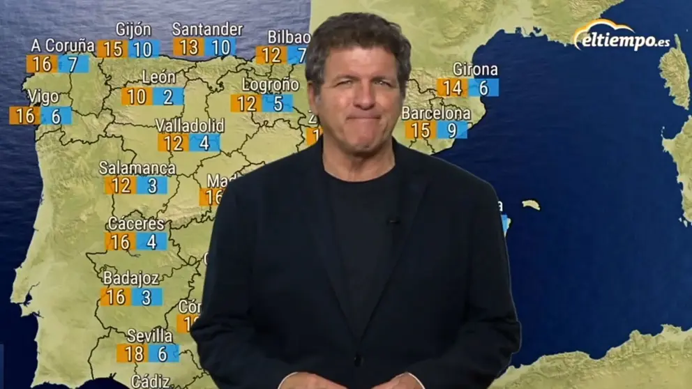 Mario Picazo da el pron&oacute;stico de el tiempo para el fin de semana en ElTiempo.es