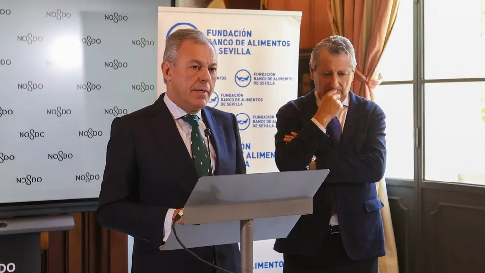 Jos&eacute; Luis Sanz en la presentaci&oacute;n de la Gran Recogida del Banco de Alimentos 2023