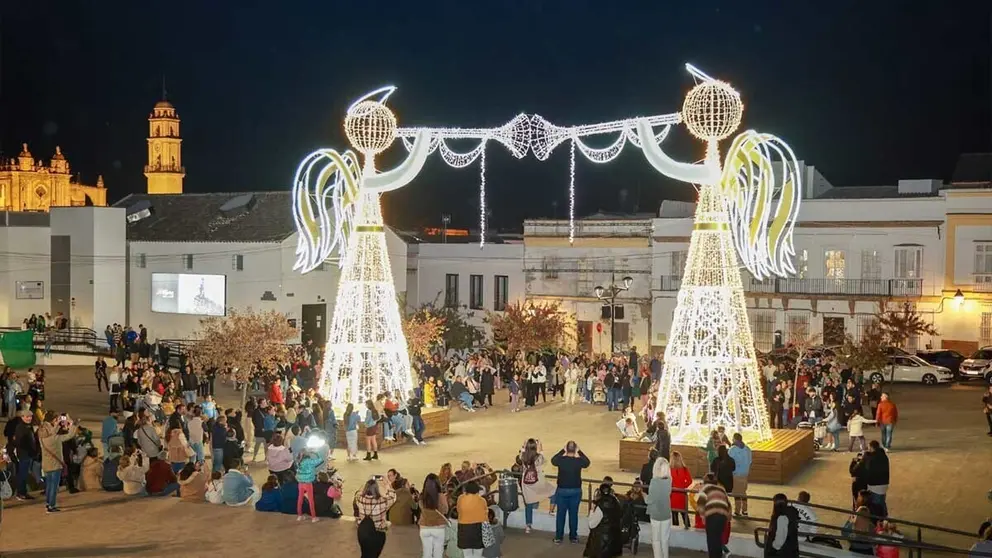 Encendido del alumbrado de Navidad 2023 en Jerez | Foto: Cristo Garc&iacute;a para El MIRA