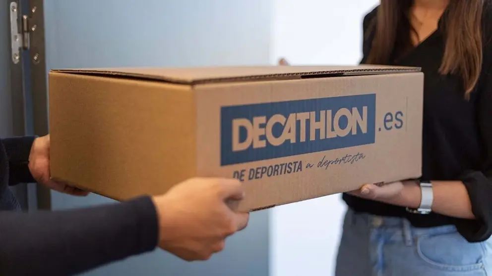 Caja de pedidos de Decathlon