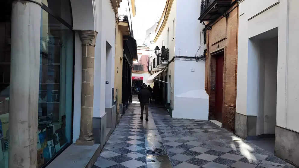 Calle Remedios en el centro de Jerez de la Frontera