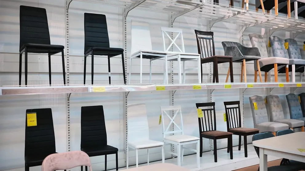 Secci&oacute;n de sillas de IKEA