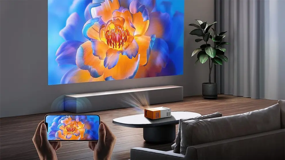 Proyector HD Wifi de 200 pulgadas en Amazon