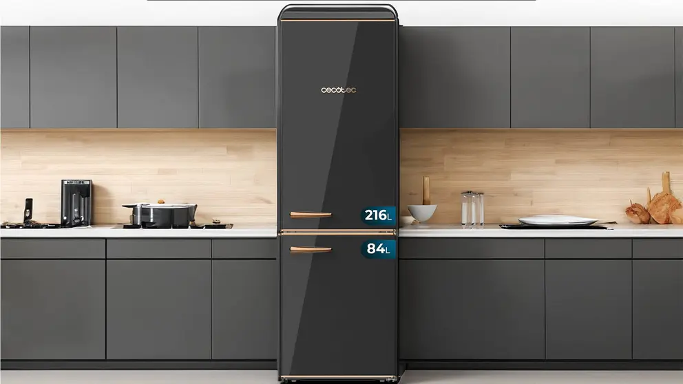 Frigor&iacute;fico retro combi con capacidad de 300L modelo Bolero de Cecotec