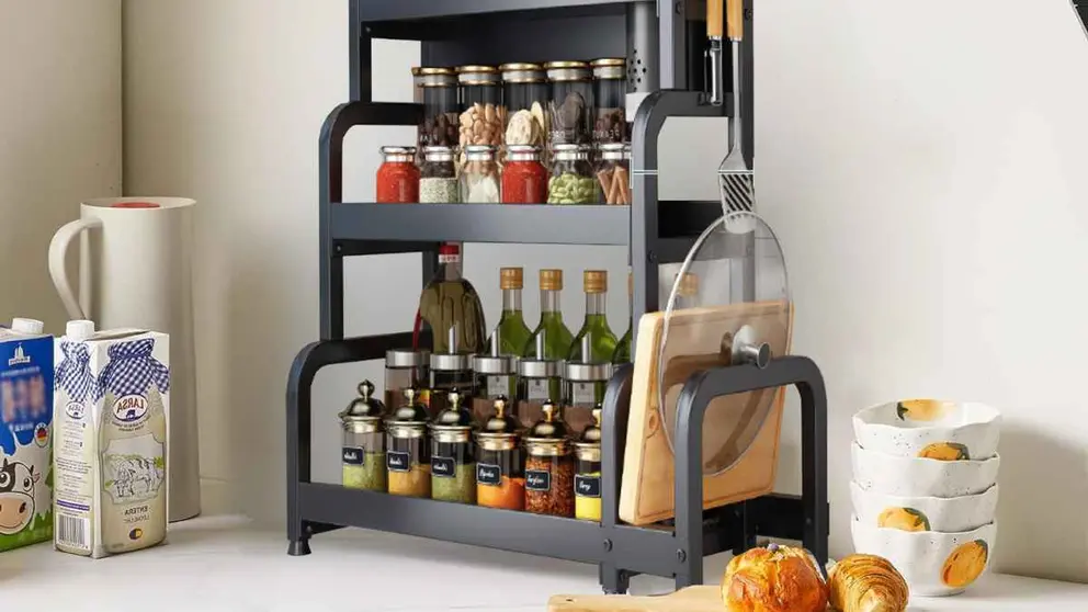 Estante especiero para la cocina de 3 niveles de Carrefour