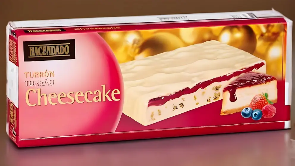 Turr&oacute;n de cheesecake de Mercadona