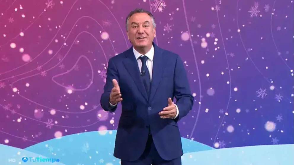 Roberto Brasero da la predicci&oacute;n del tiempo en Antena 3