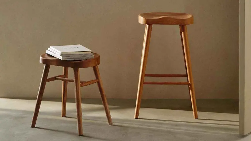 Taburete de fresno de Zara Home