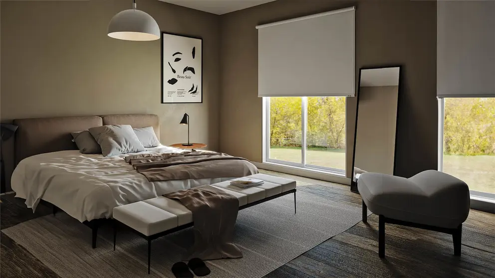 Estor enrollable opaco Mambo blanco INSPIRE de Leroy Merlin